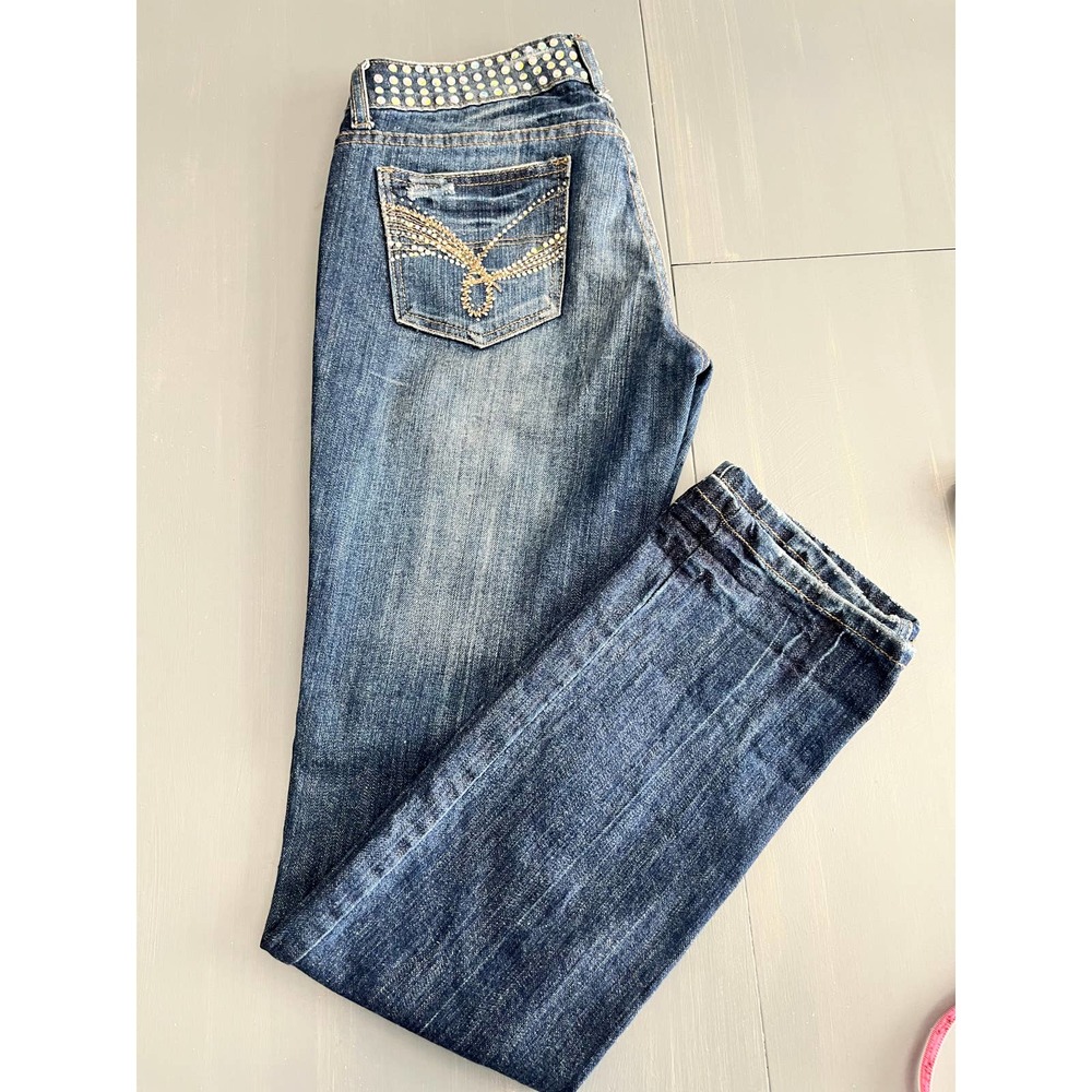 Rhinestone Waist and Pockets Womens Goodtime Jeans size 3